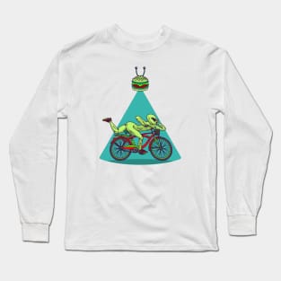 The hofmann alien bike ride (Front & Back Tee) Long Sleeve T-Shirt